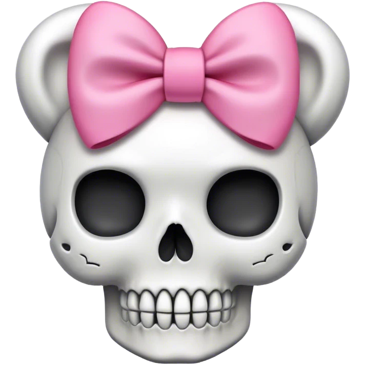 Hello kitty skull emoji