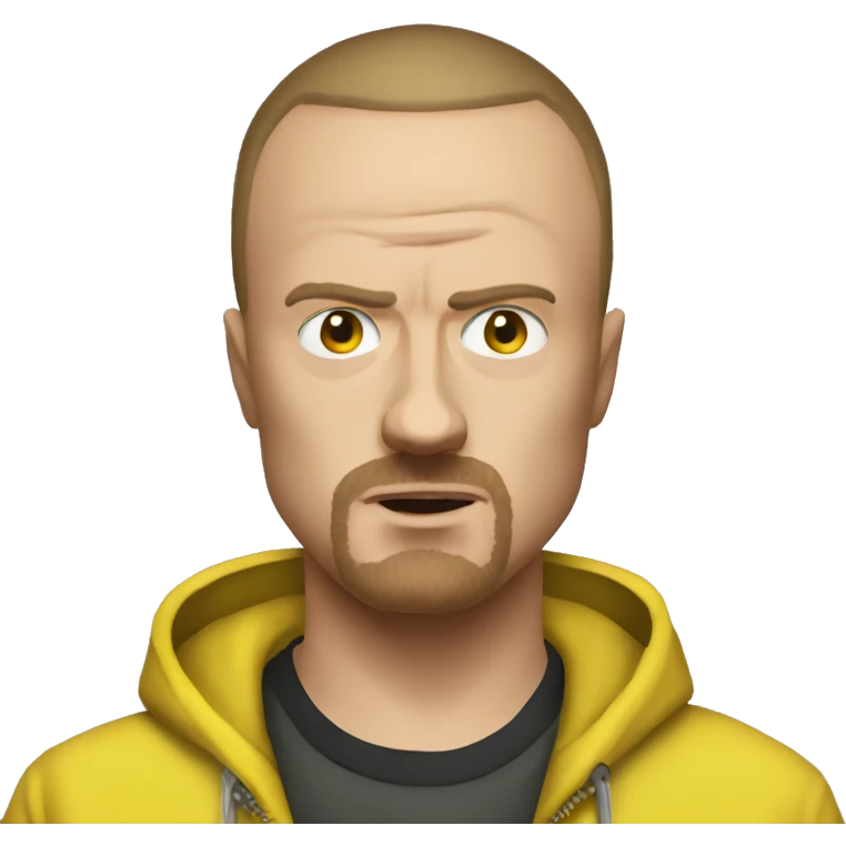 Generate Jessie pinkman with scares how he looked like in the end of season 5 of breaking bad emoji