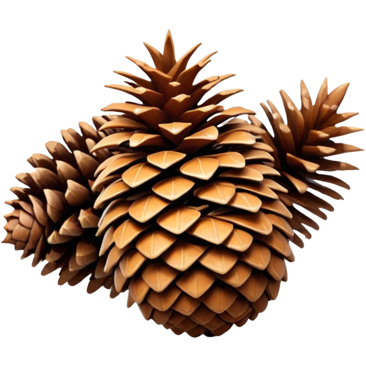Spruce pine cone emoji