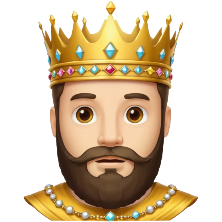 bearded king emoji