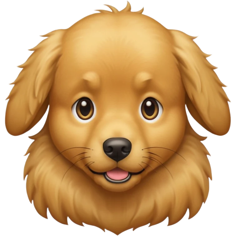 I want an emoji of a goldenretriever who is scared emoji