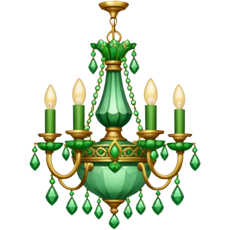 chandelier green emoji