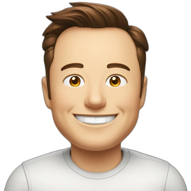 elon musk grinning emoji