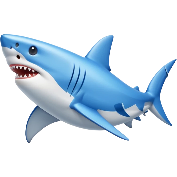 shark with blue Nike sneakers emoji