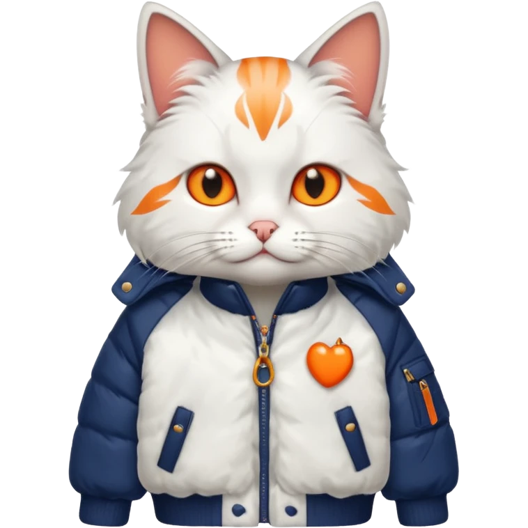 cat with cool jacket emoji