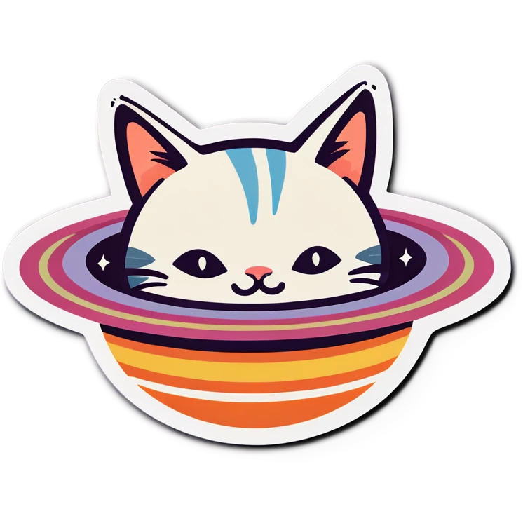 Cat Saturn emoji