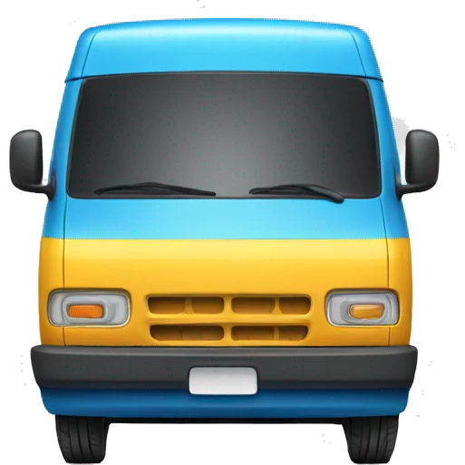 Delivery van high  emoji