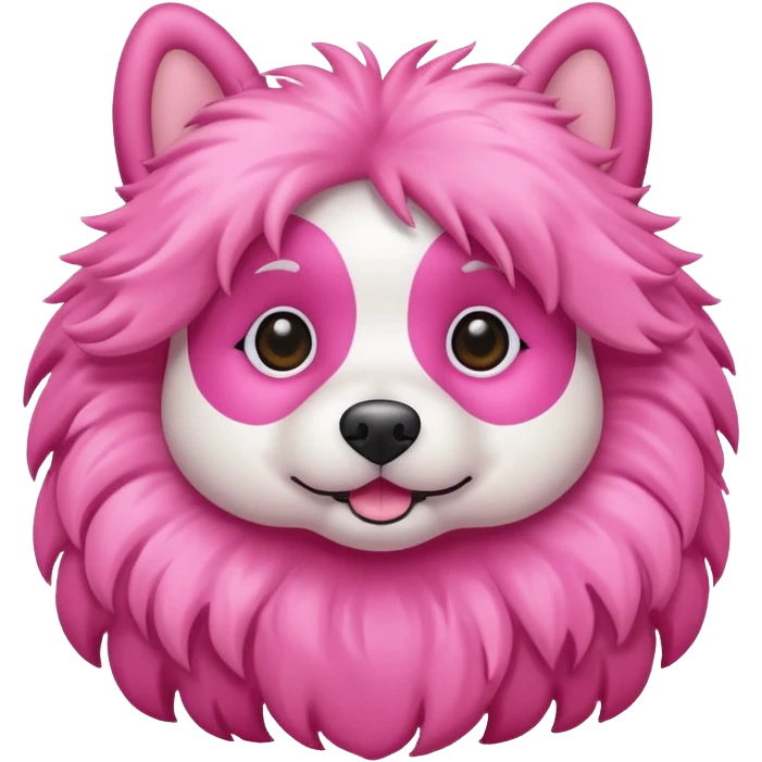 Pink dog  emoji