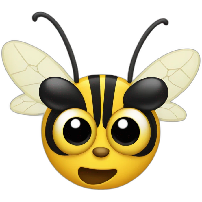 crazy bee emoji