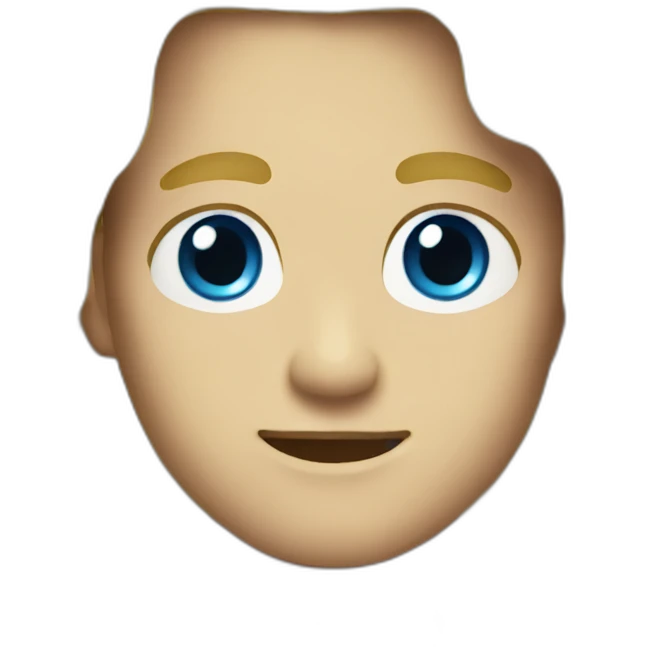 Man with long blonde hair blue eyes emoji