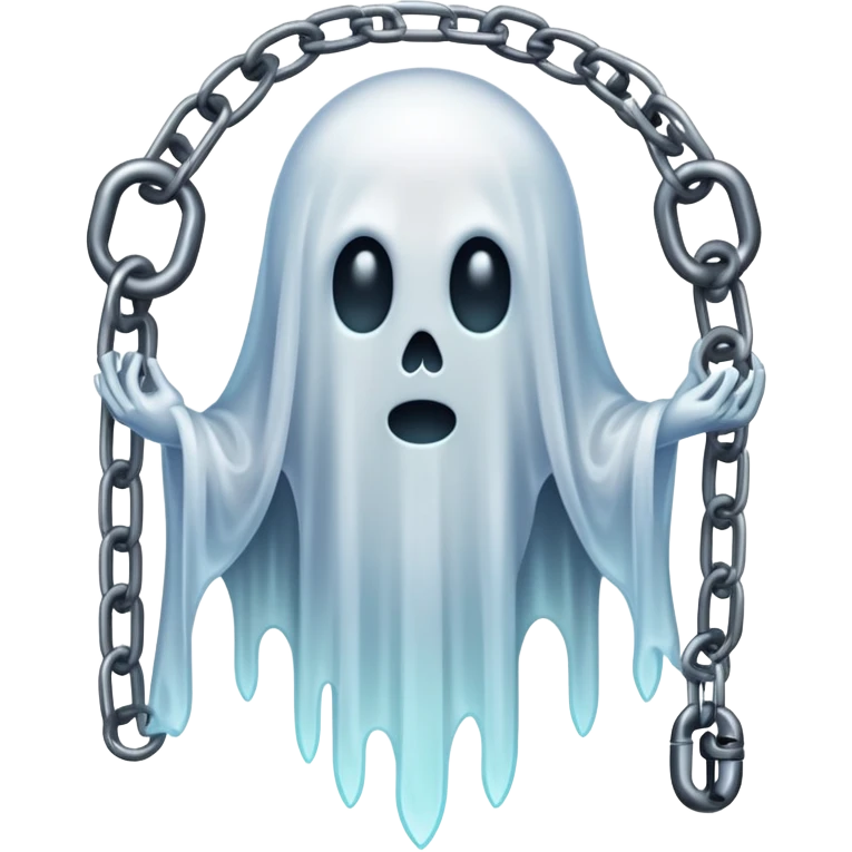 ghostly specter with chains emoji