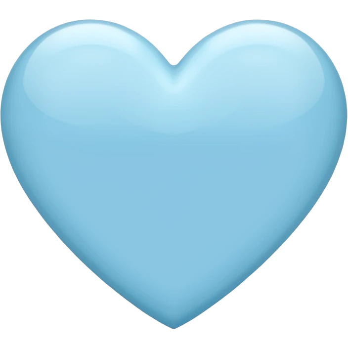 Light blue heart emoji