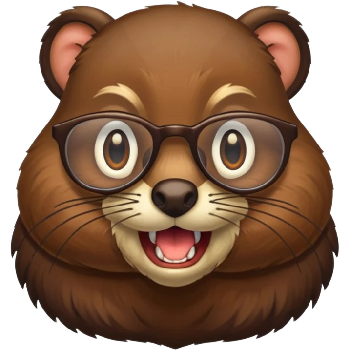 spectacled beaver emoji