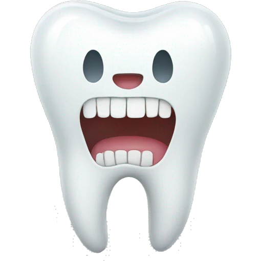 Tooth emoji