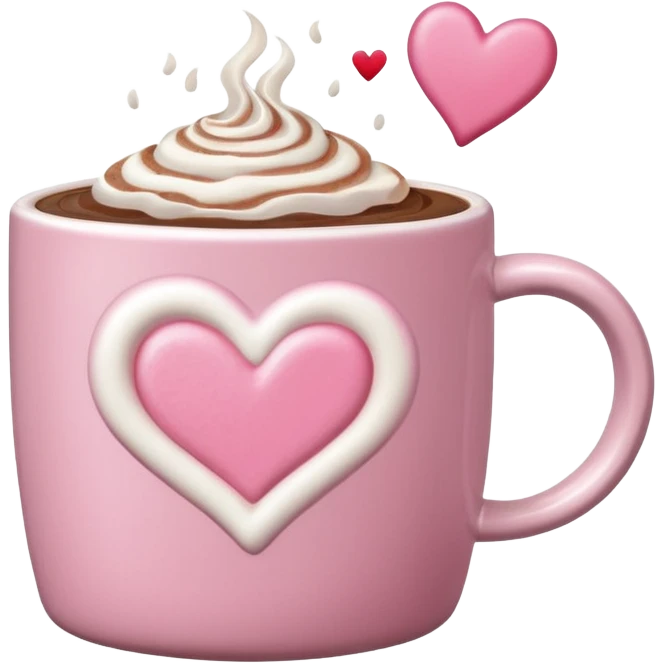 Pink mocha aesthetic  no face emoji