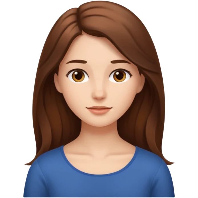 Woman tilting her head towards her shoulders, face is relaxed emoji