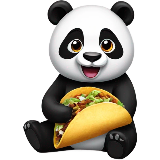 panda eating taco bell emoji