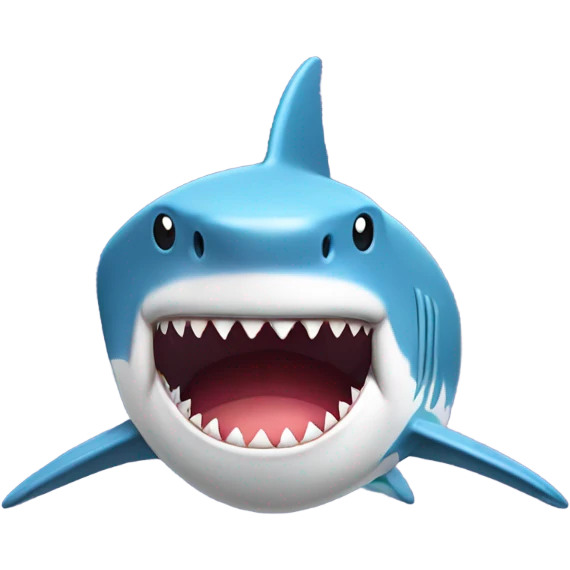 Shark with a tank top  emoji