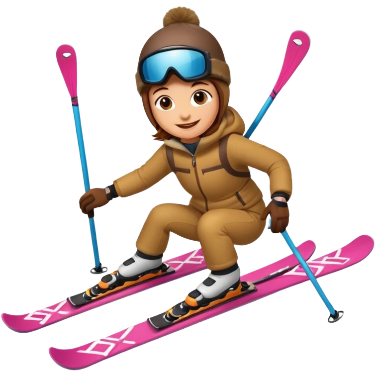 Un écureuil sur des skis emoji