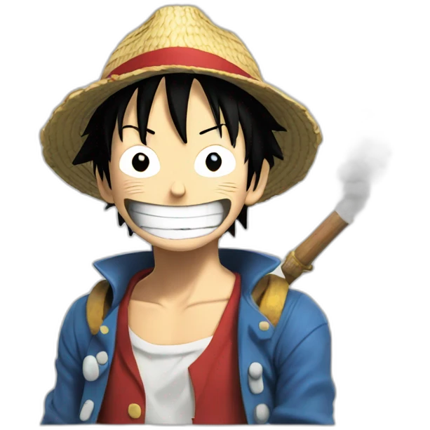 Luffy smoke on boat emoji