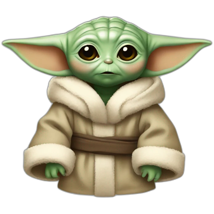 Baby yoda Noël emoji