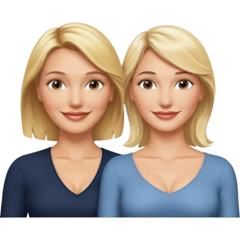 i want an emoji with 2 blonde girls like the movie "the holiday" They are not touching each other. One is Cameron Diaz, the tother Kate Winslet. emoji