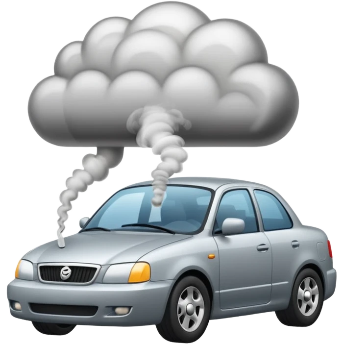 smoke coming out of a car exhausts  emoji