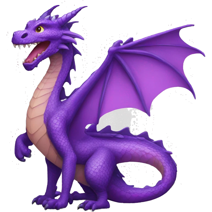 Purple dragon emoji