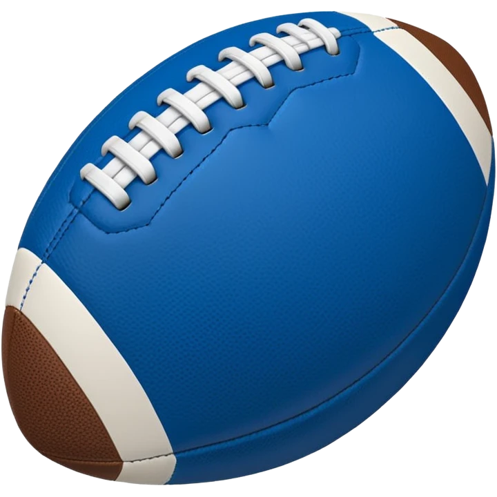 blue football ball emoji
