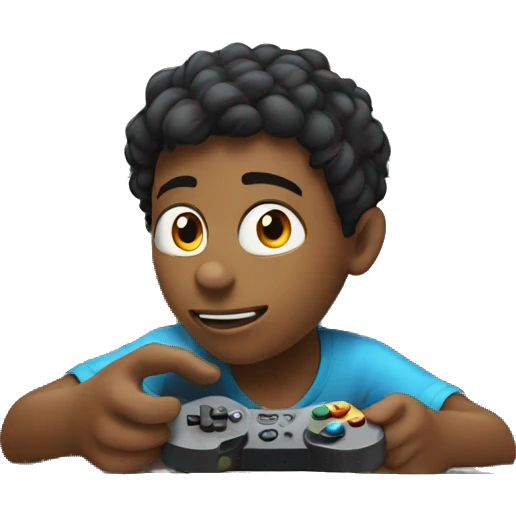 boy playing video games emoji