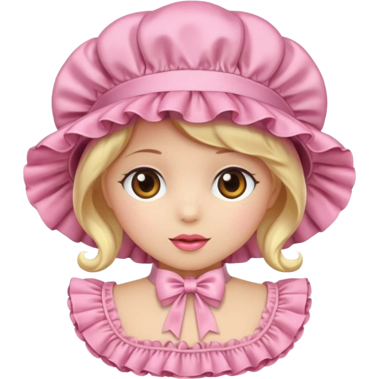 Pink bonnet emoji