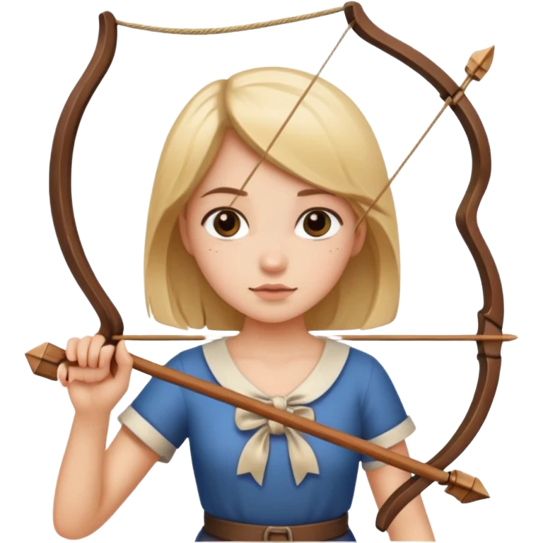 Bow and a girl emoji