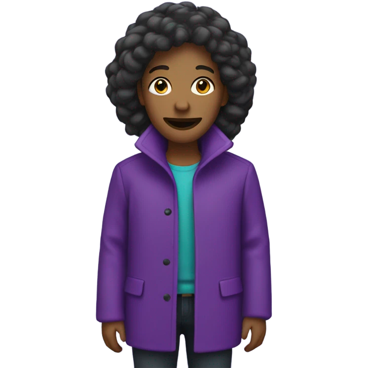 Purple coat emoji