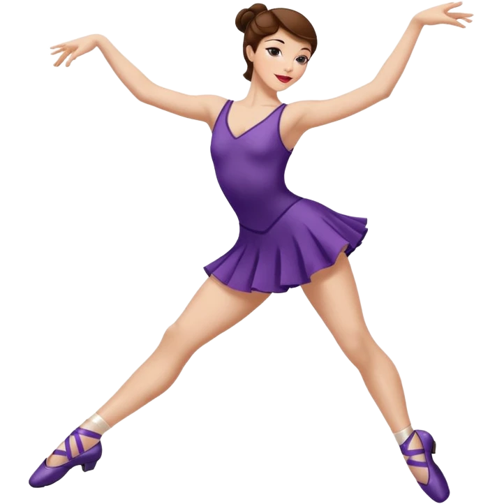 Jazz dancer white with brown hair wearing dance turning shoes not ballet shoes  emoji