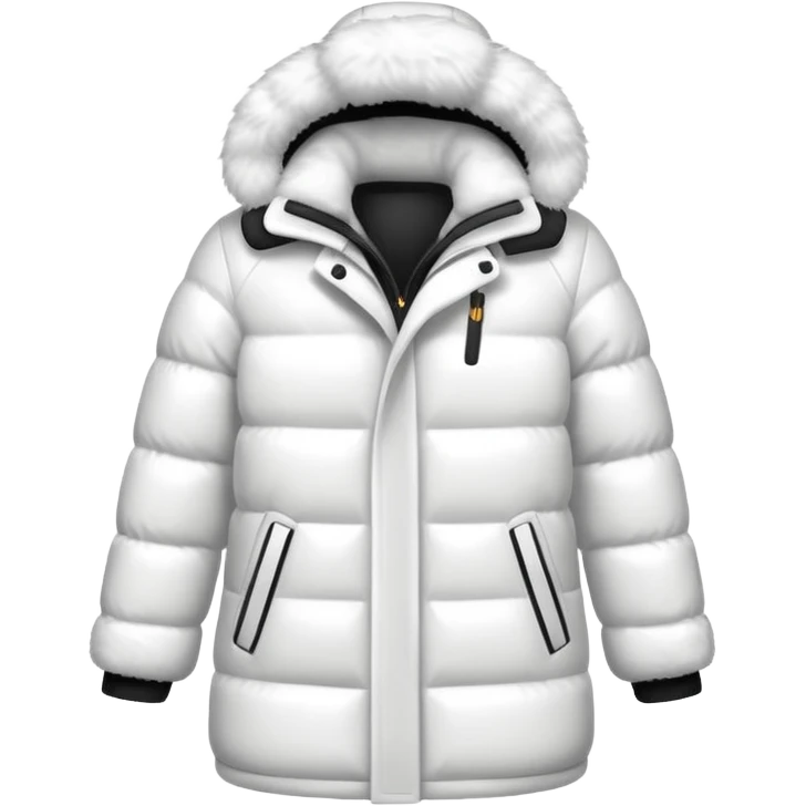 a white winter coat emoji