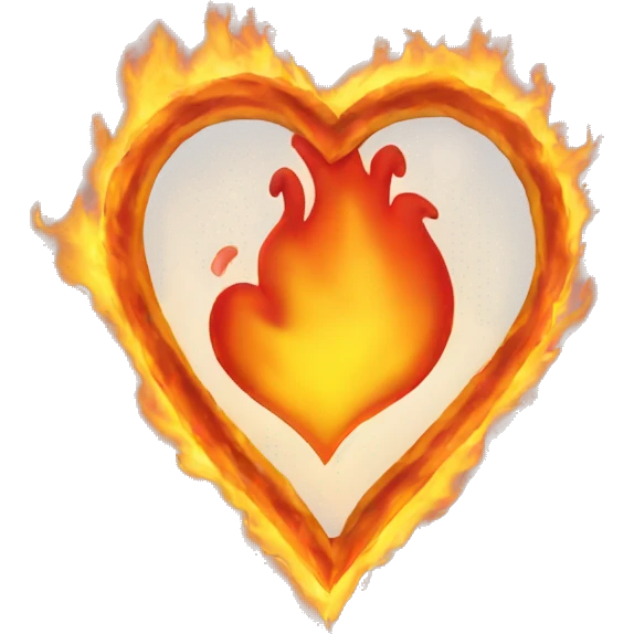 heart in fire emoji