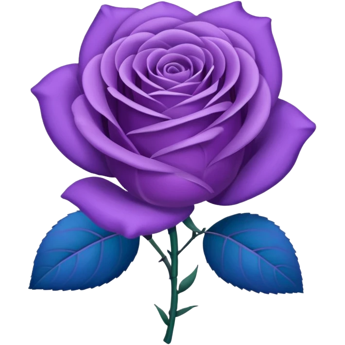 rose shape flower, no stem, now make it a blue purple color. dont use two colors, just one, the color code is: 0019ff emoji