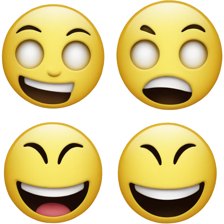 Smiley face one eye open one eye closed emoji