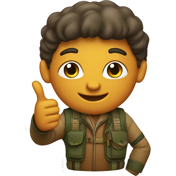 Hunter thumbs up emoji