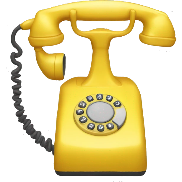 yellow phone emoji