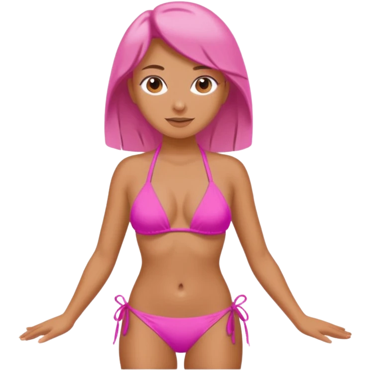 Pink bikini emoji
