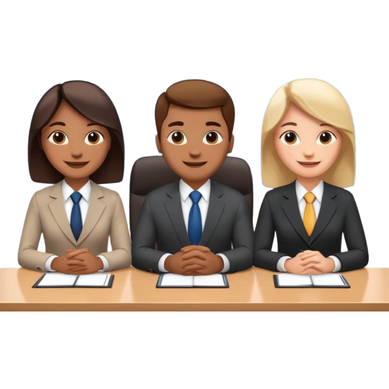 3 people business meeting emoji