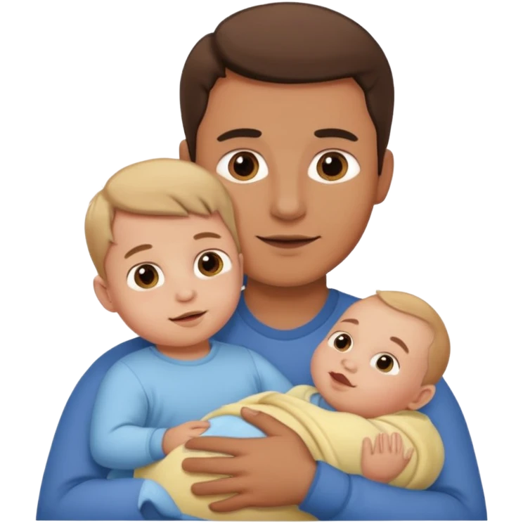 Man with one Baby. emoji