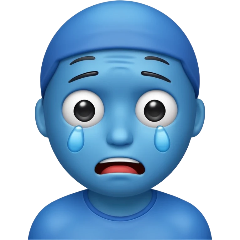 blue ball guy crying emoji