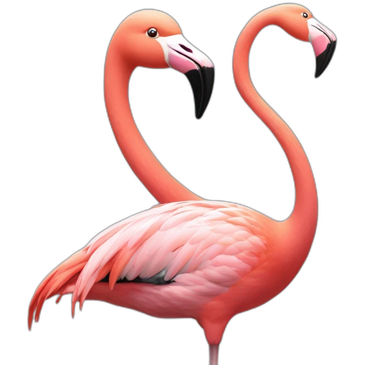 Flamingo-girl flying emoji