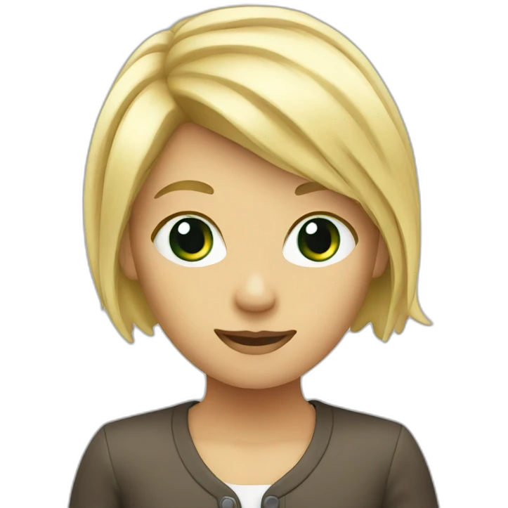 Un blond emoji