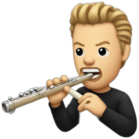 james hetfield playing flute emoji
