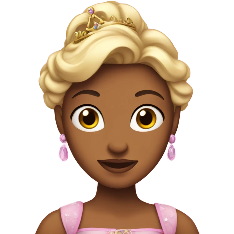 princess Disney with a pink iphone emoji