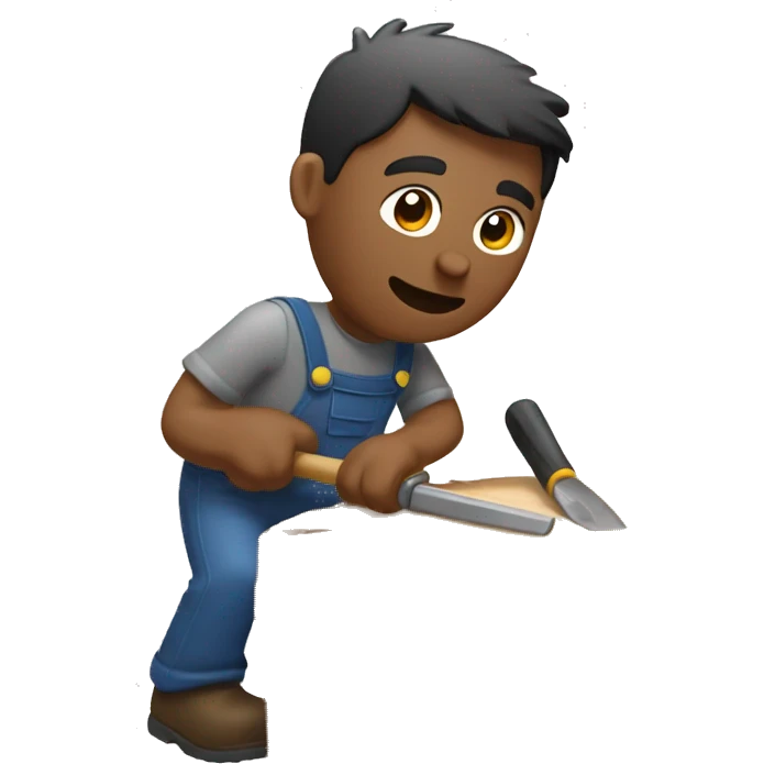 man chisels stump emoji