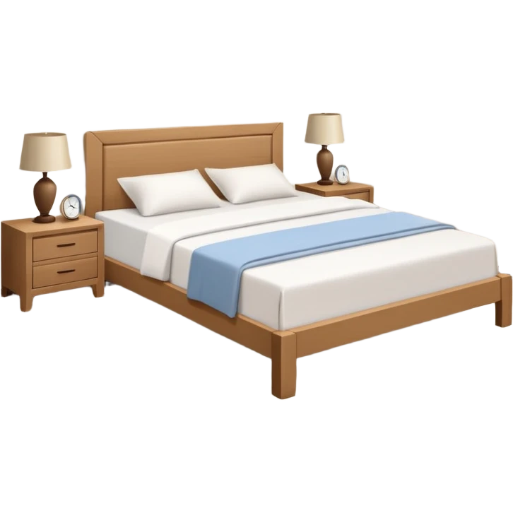 Realistic bedroom neutral color emoji